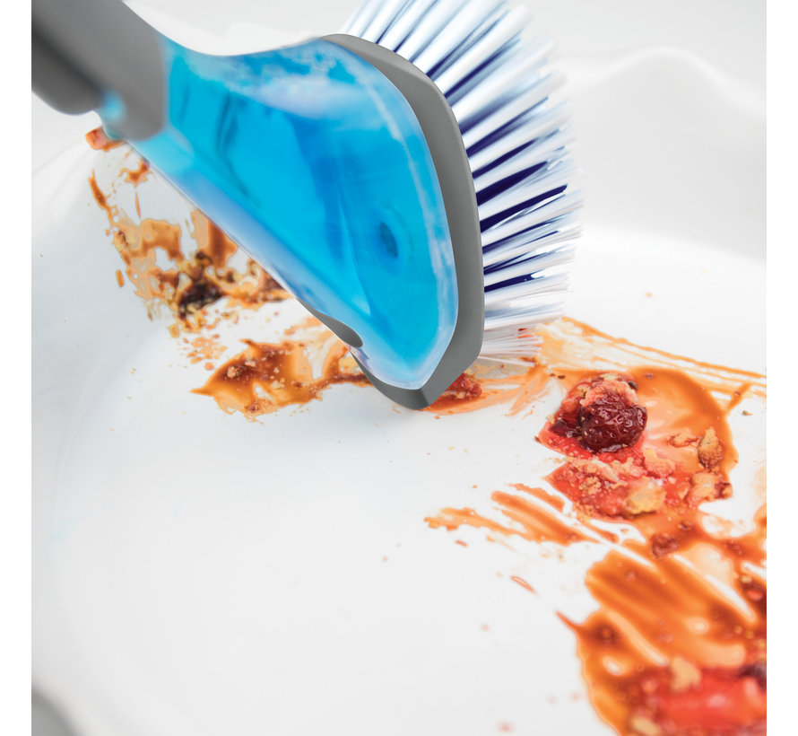 Soap Dispensing Dish Brush & In-Sink Holder