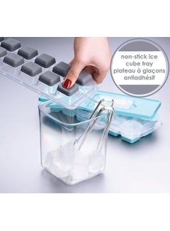 HIC Joie Silicone Ice Cube Tray With Cover - Spoons N Spice