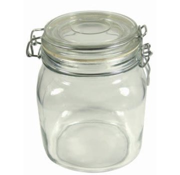 Port-Style Glass Clamp Jar 1 Liter /1 Quart