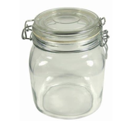 Port-Style Glass Clamp Jar 1 Liter / 1 Quart