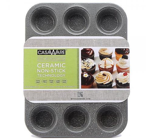CasaWare Silver Muffin Pan 12 Cup