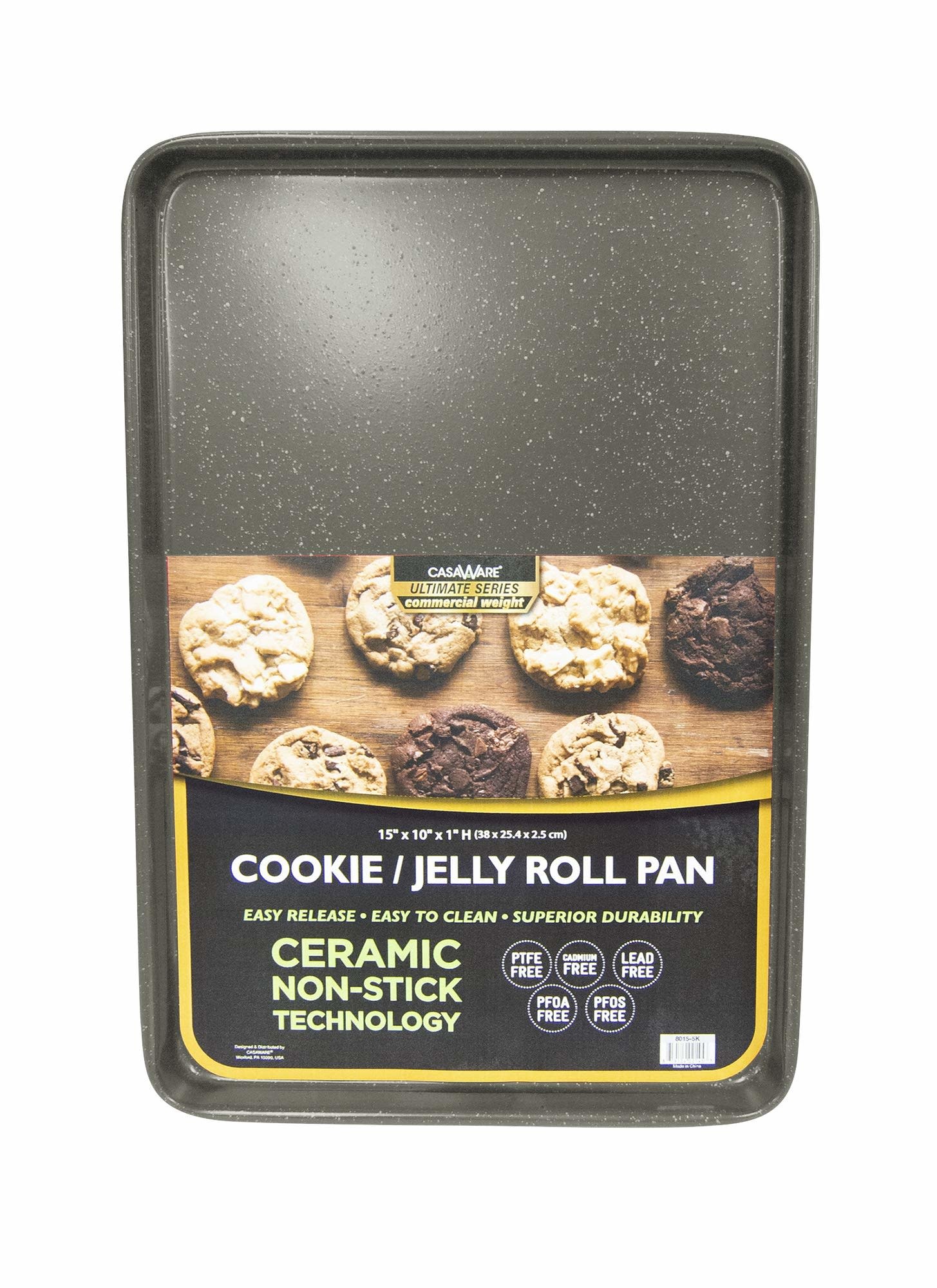 Non-Stick Baking Sheet ,15 X 10 Inch, Jelly Roll Pan and Cookie