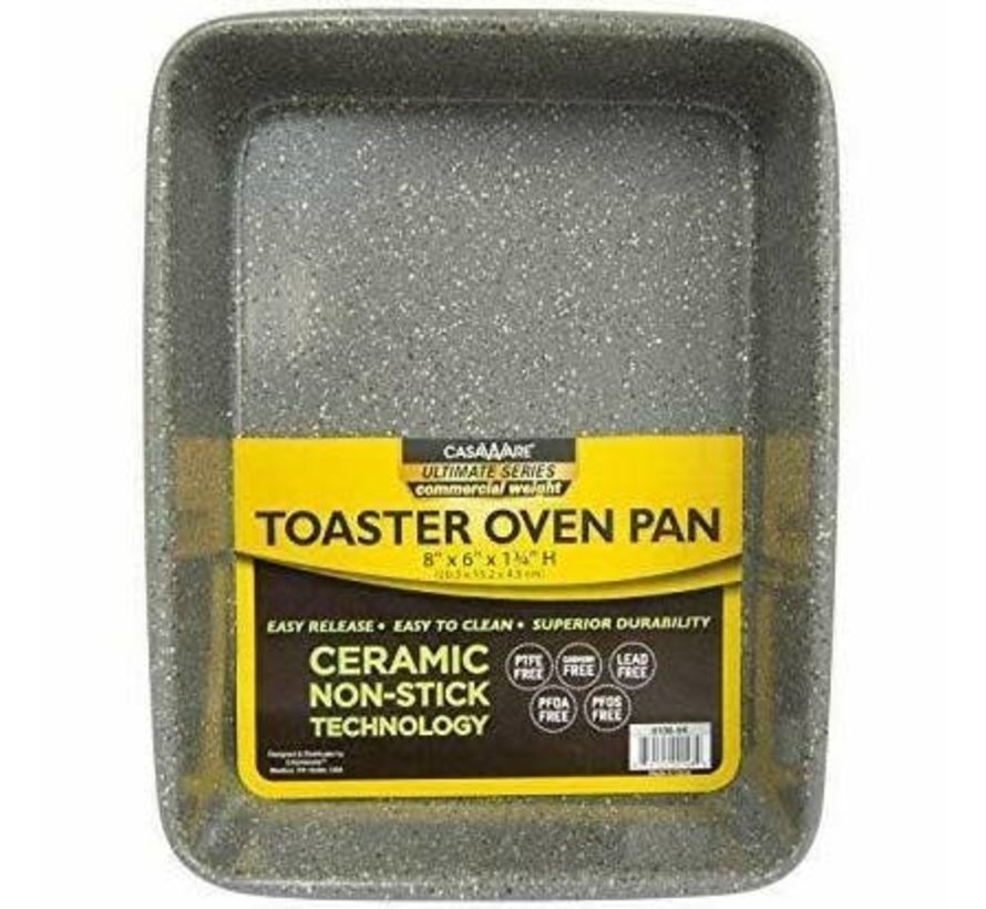 Silver Rectangle Pan 8"x6" Toaster Oven