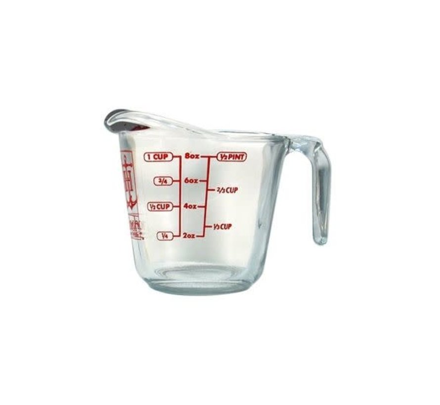 Anchor Hocking Glass Measuring Cup with Lid (8 oz.)
