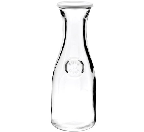Anchor Hocking Glass Carafe with Plastic Lid, 1 Liter