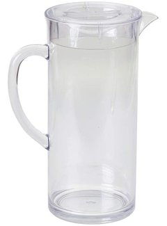 TableCraft 0.5 Gallon (2 L) Pitcher with Lid, Clear Plastic