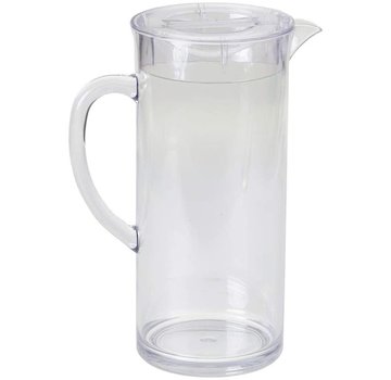 TableCraft 0.5 Gallon (2 L) Pitcher with Lid, Clear Plastic