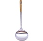 16" Wok Spoon Stainless Steel w/ Bamboo Handle