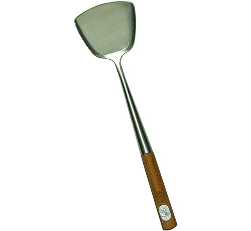 TableCraft 14.5" Wok Spatula, Stainless  w/ Bamboo Handle