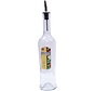 17 oz Glass Sottile Bottle w/ Pourer, Clear