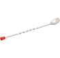 Bar Spoon, Red Knob, Stainless Steel, 11"