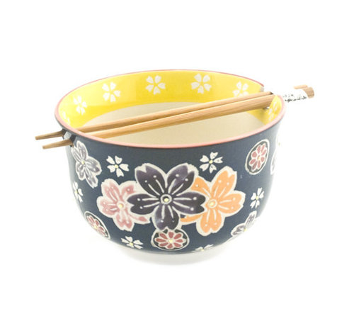 Fuji Ramen / Udon Bowl with Chopsticks 6.25" X 4"