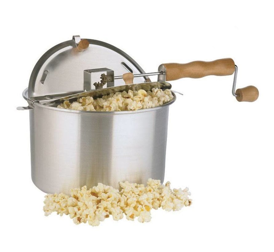 Wabash Valley Farms Stainless Steel Whirley Pop Popcorn Maker Like the  Movies Popper Set