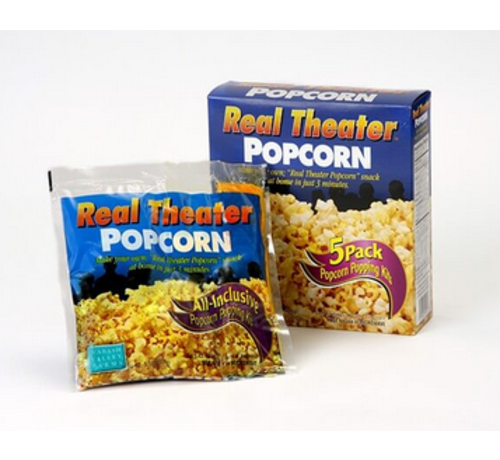 Real Theater Popcorn All-Inclusive Kits 5 Pack