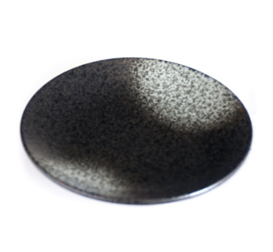 Black & Grey Gradient Colored Plate  6"