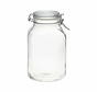 Glass Storage Jar w/ Locking Lid, 101.5 OZ (3 Liter)