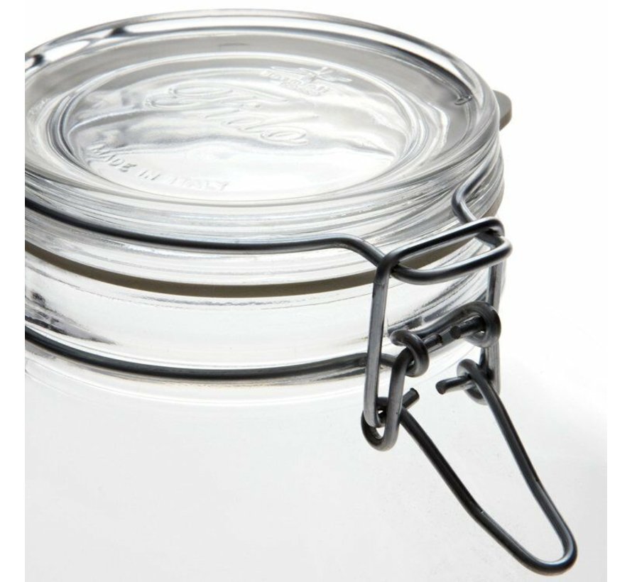 Glass Storage Jar w/ Locking Lid, 169 OZ (5 Liter)