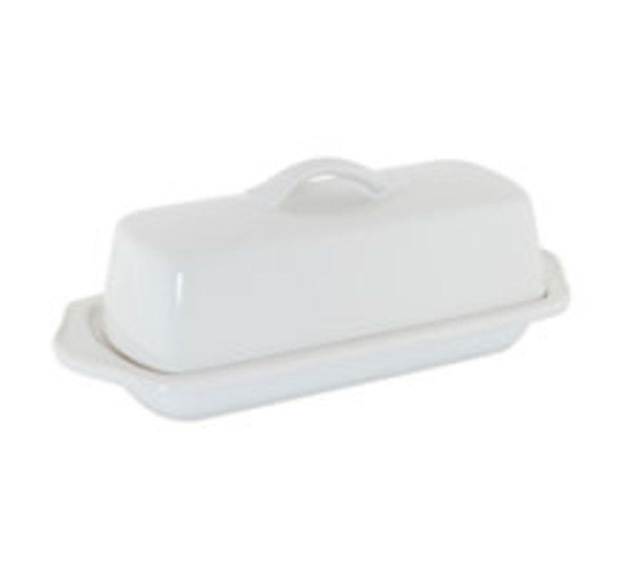 Chantal Butter Dish, White - Spoons N Spice