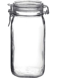 Glass Storage Jar w/ Locking Lid, 50.75 OZ (1.5 Liter)