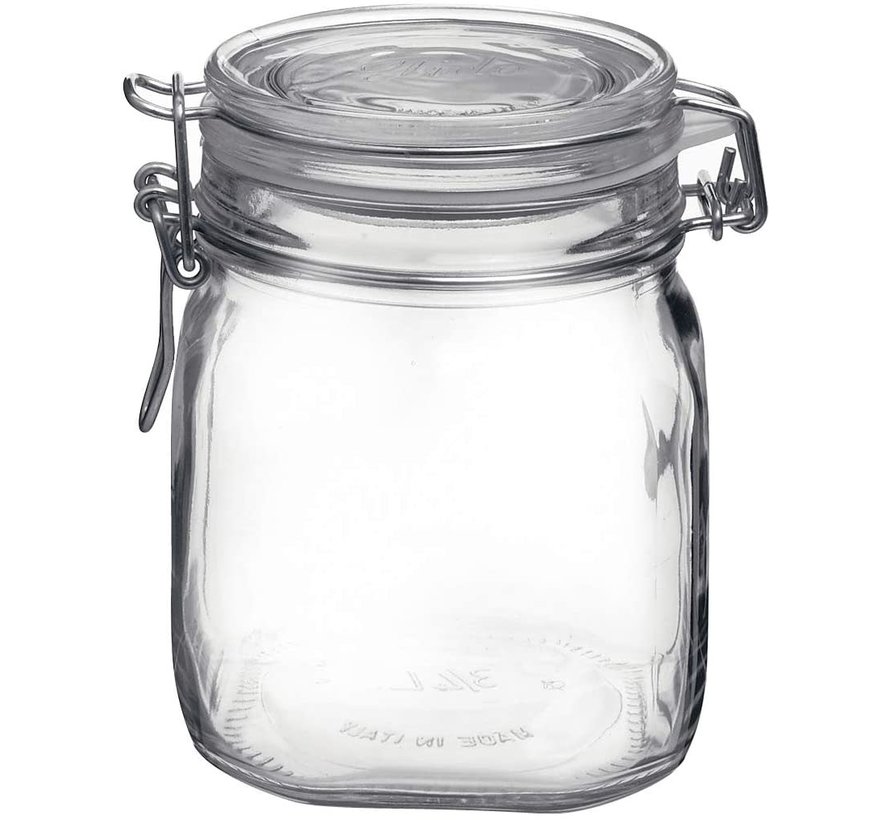 Small Glass Jars with Locking Cannister Style Lids - 3x2x2 ~LOT of 6 Jars
