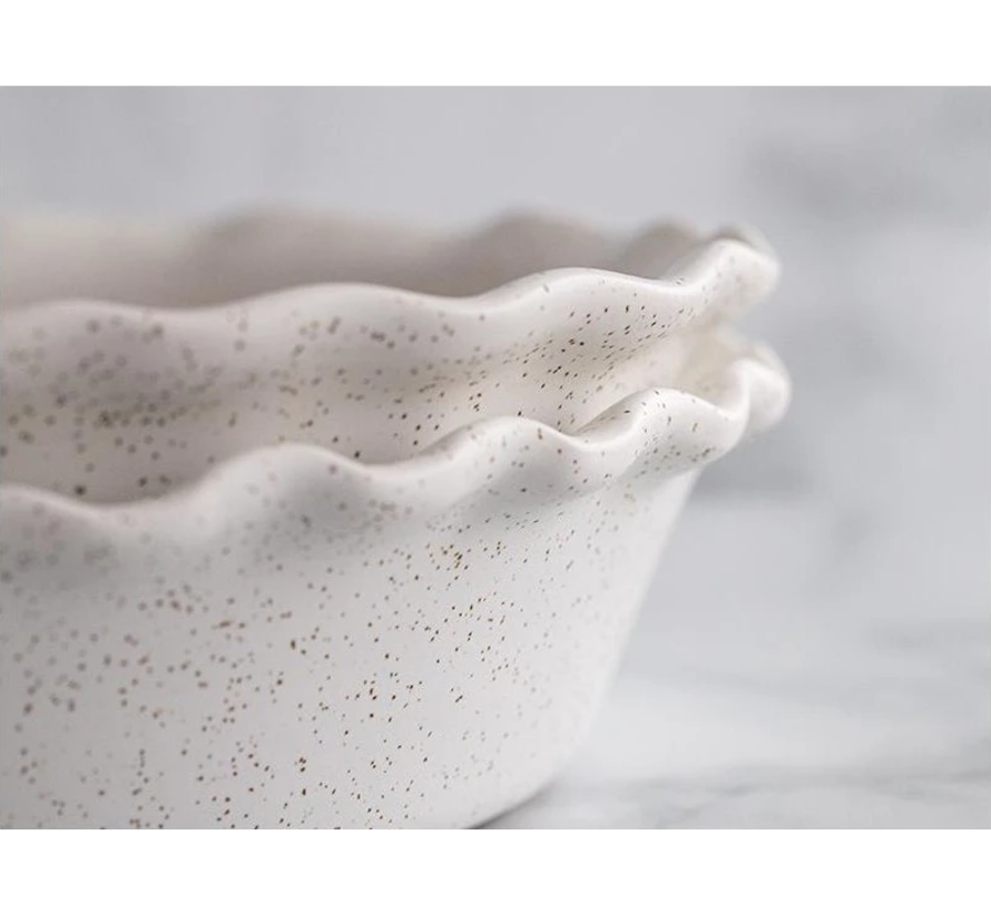 Pie Dish, Heritage Speckled Ceramic