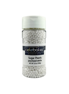 CK Products Sugar Pearl Beads White, 3.6 Oz.