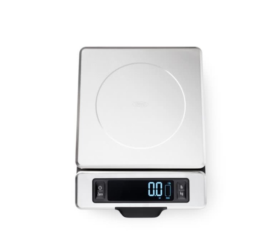 Stainless Steel Scale W/Pull-out Display, 11 Lb.