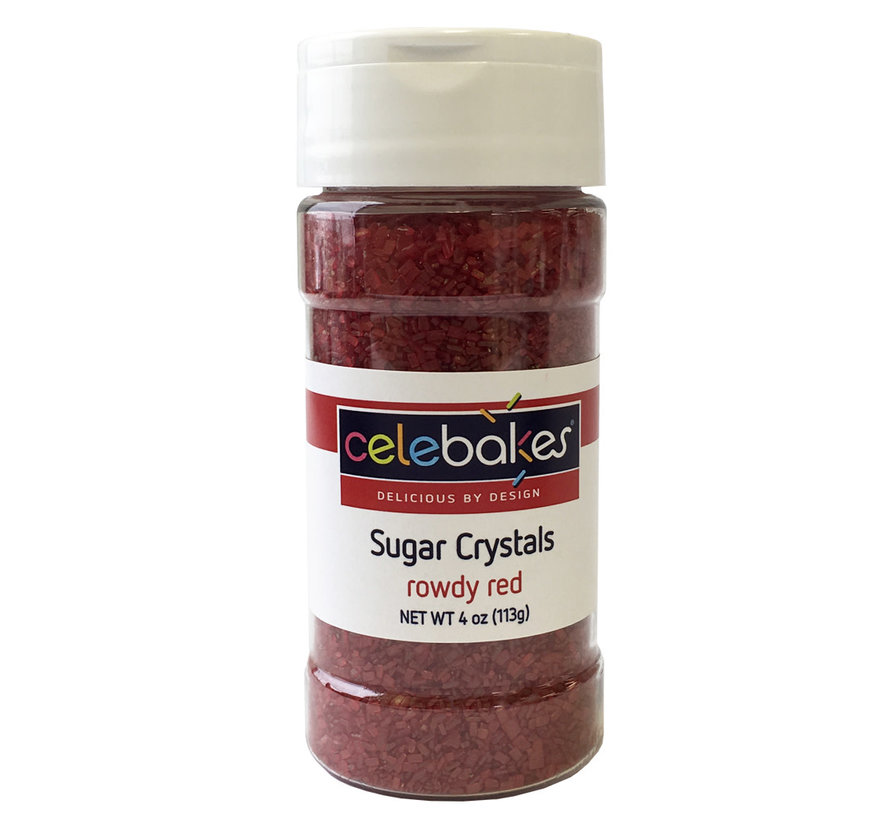 Sugar Crystals Rowdy Red, 4 Oz.