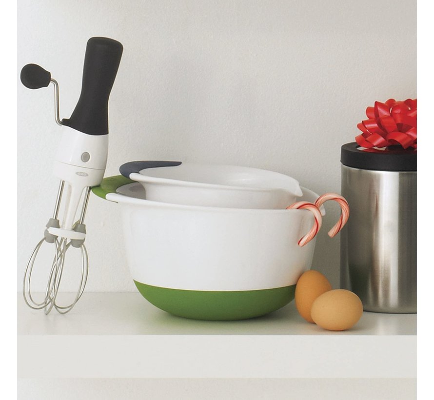 Good Grips Mixing Bowl Set - White/Colored Grip, 3 Pc.