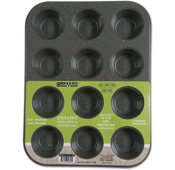 CasaWare Silver Mini Muffin Pan 12 Cup