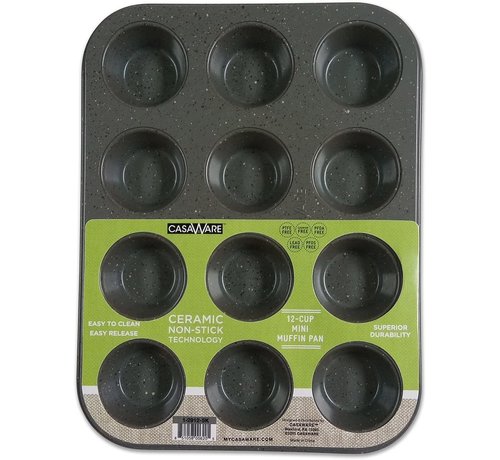 CasaWare Silver Mini Muffin Pan 12 Cup - Spoons N Spice