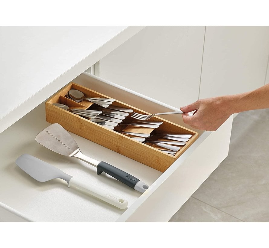 DrawerStore Bamboo Compact Cutlery Organizer