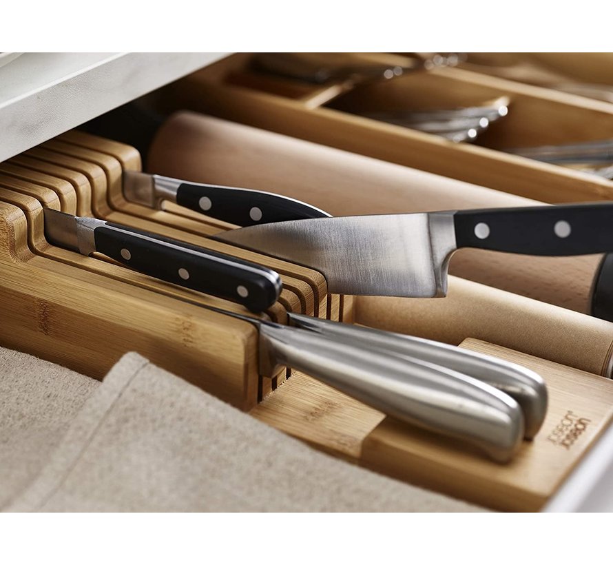 DrawerStore Bamboo 2-tier Knife Organizer
