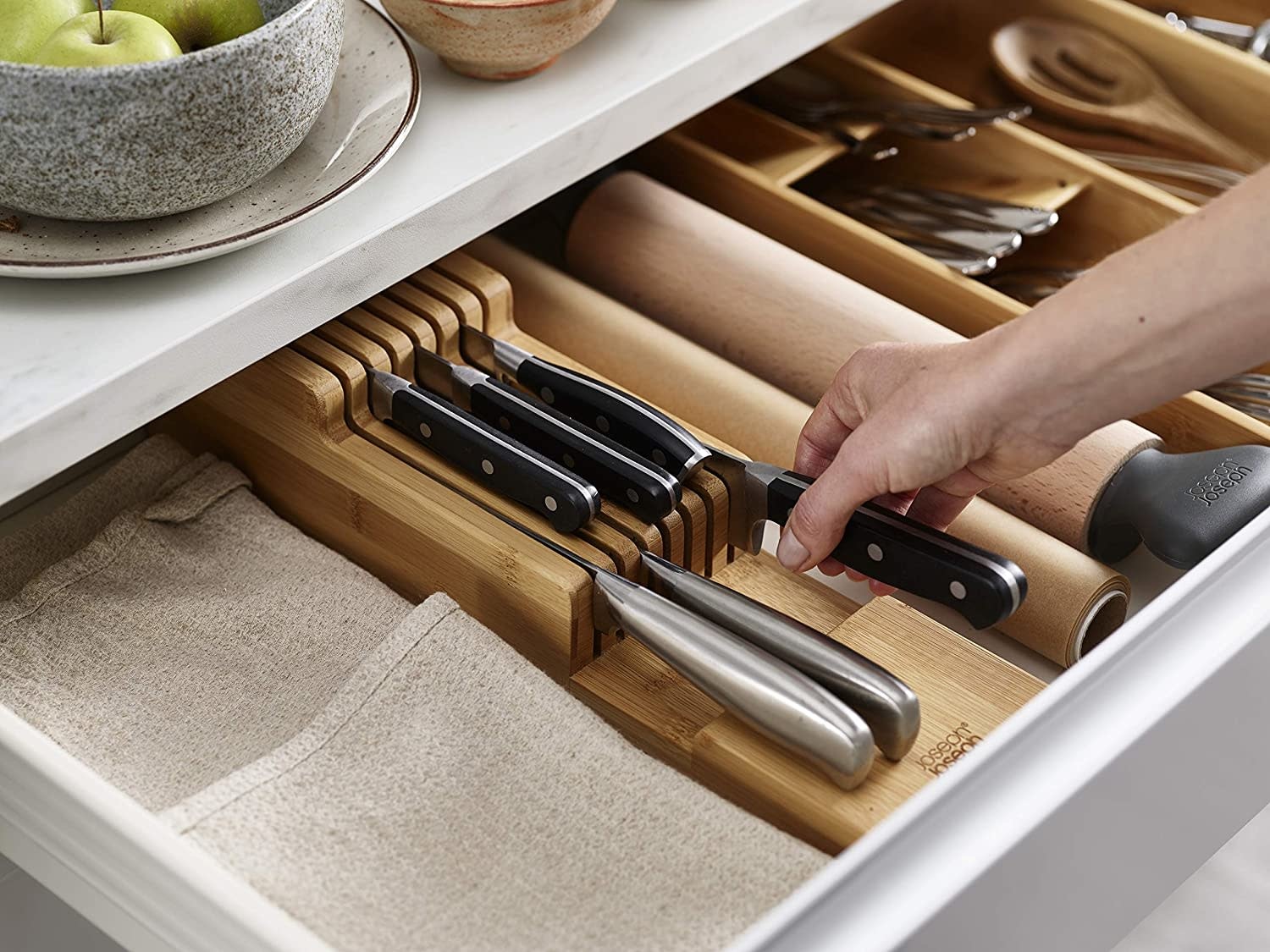 2-Tier Flatware & Cooking Utensils Organizer