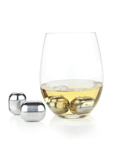 True Brands Glacier Rocks® Stainless Steel Wine Globes by Viski