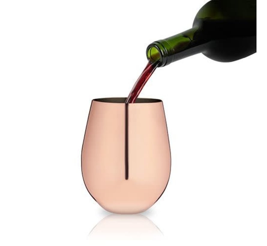 True Brands Viski Summit™ Copper Stemless Wine Glasses