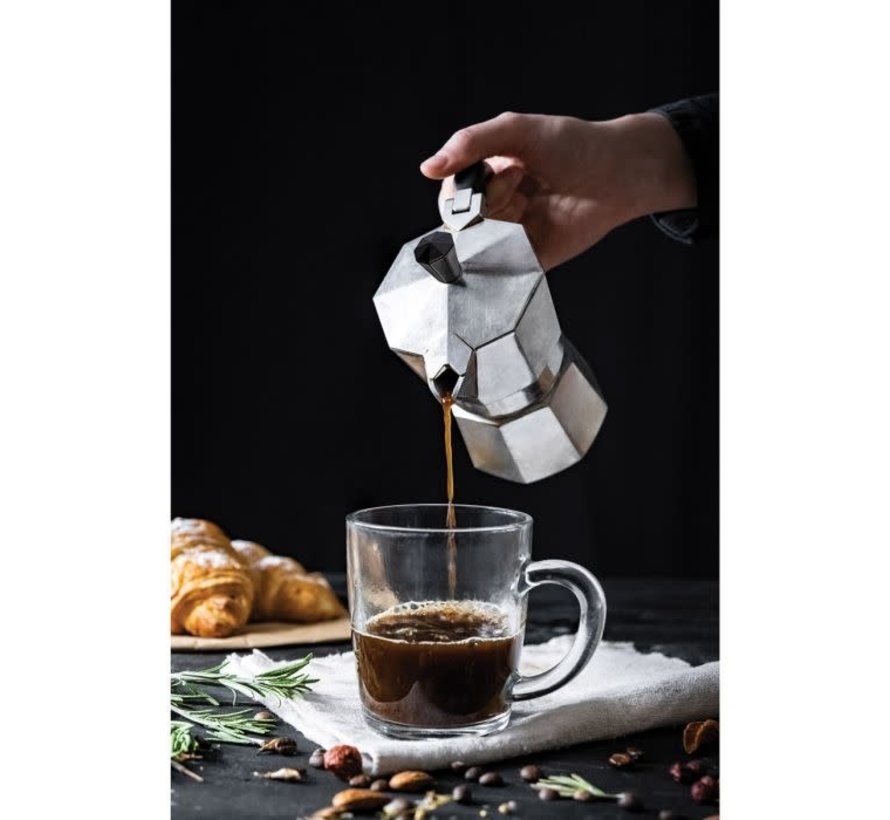 Electric Cuban Espresso Coffee Maker 6 Cups 