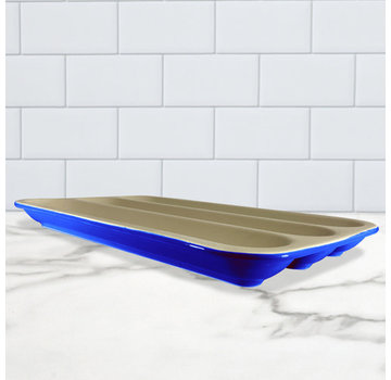 Sassafras Superstone® Baguette Baker - Blue Glaze