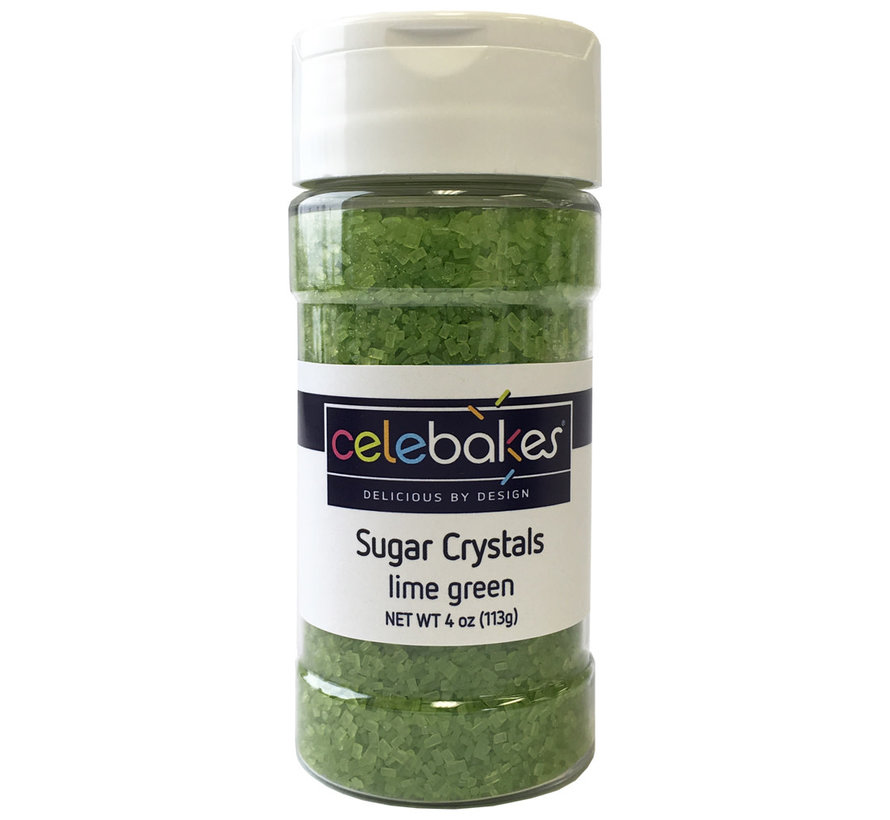 Sugar Crystals Lime Green, 4 Oz.