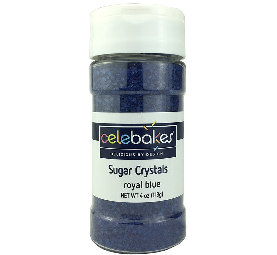 Sugar Crystals Royal Blue, 4 Oz.