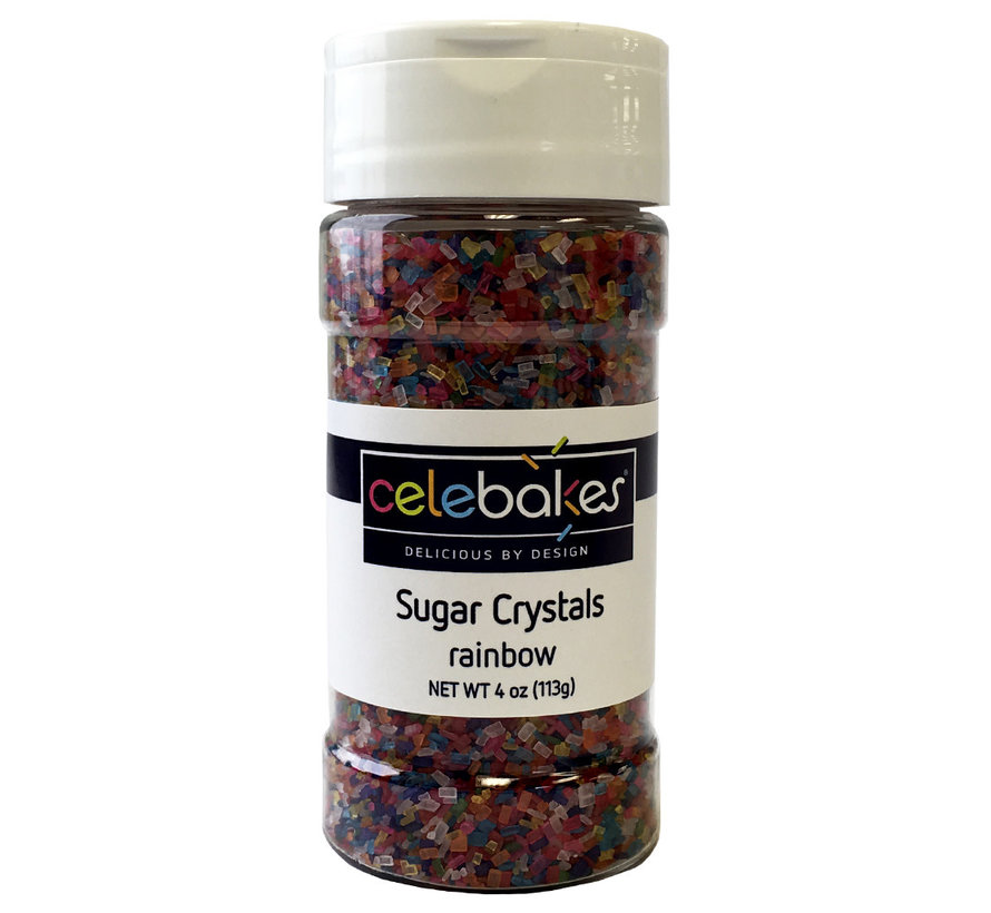 Sugar Crystals Rainbow, 4 Oz.
