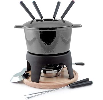 Swissmar Sierra Fondue Set, Metallic Black