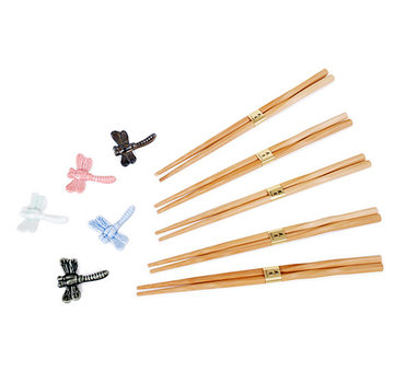 Fuji Chopstick & Rest Set - Dragonfly