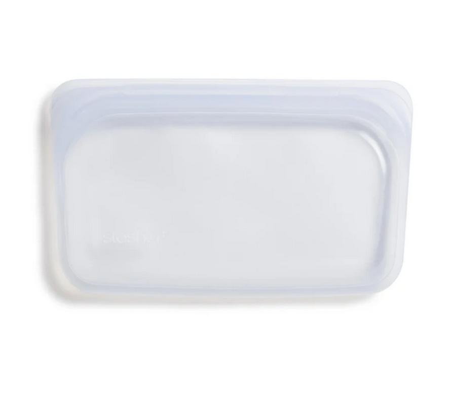 Silicone Reusable Snack Bag: Clear
