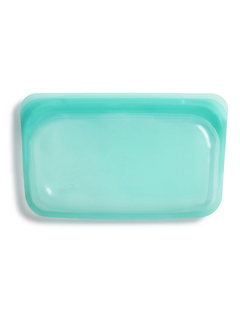 Stasher Silicone Reusable Snack Bag: Aqua