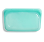 Silicone Reusable Snack Bag: Aqua