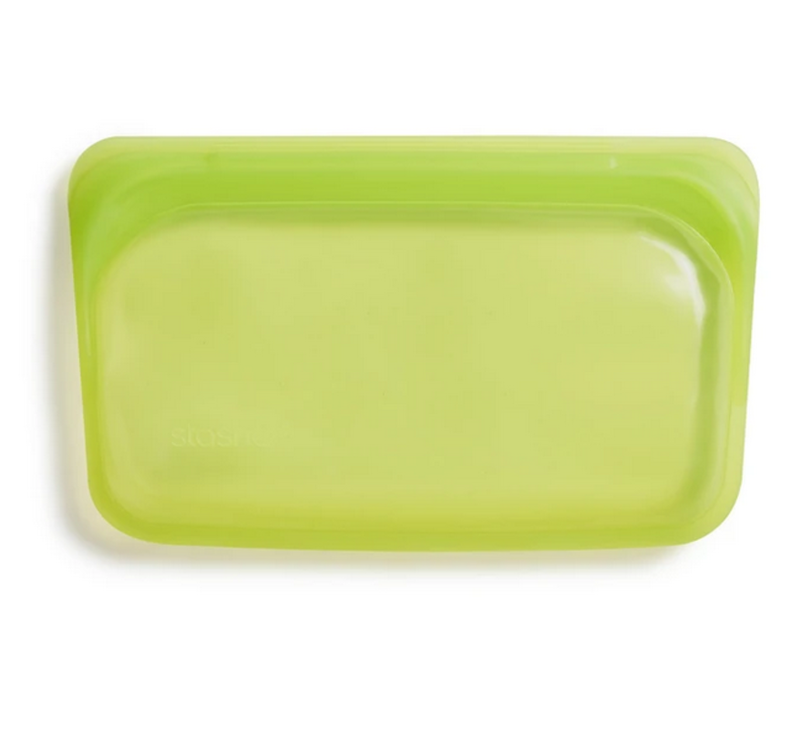 Silicone Reusable Snack Bag: Lime