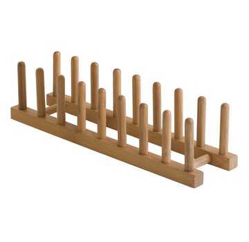 Lipper Bamboo Plate Rack 15" X 4" X 4"