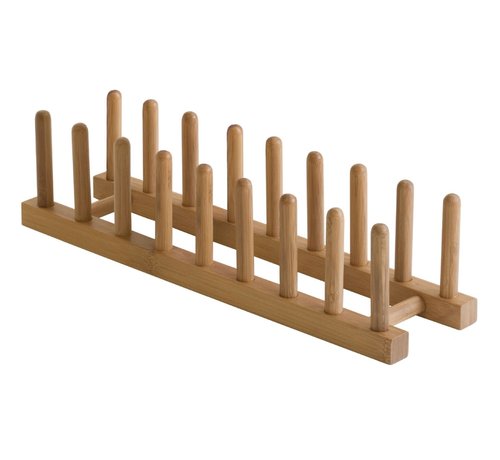 Lipper Bamboo Plate Rack 15" X 4" X 4"
