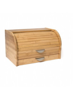 Lipper Rolltop Bread Box with Drawer,  Bread Board/Crumb Catcher
